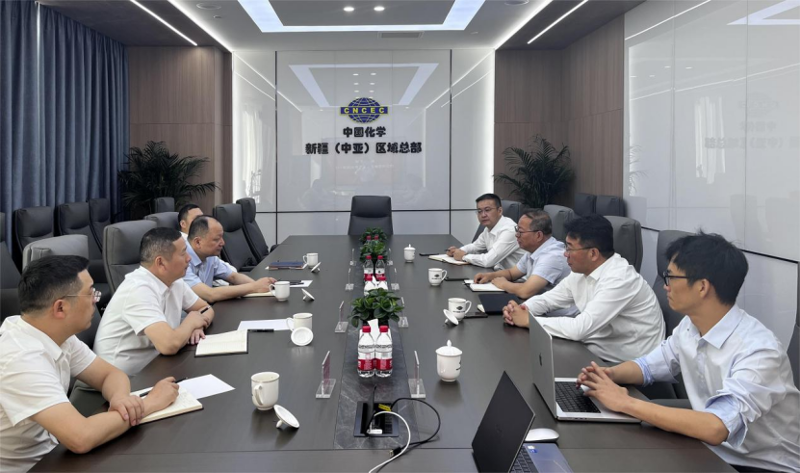 周鴻會(huì)見中國(guó)化學(xué)新疆（中亞）區(qū)域總部總經(jīng)理周明生